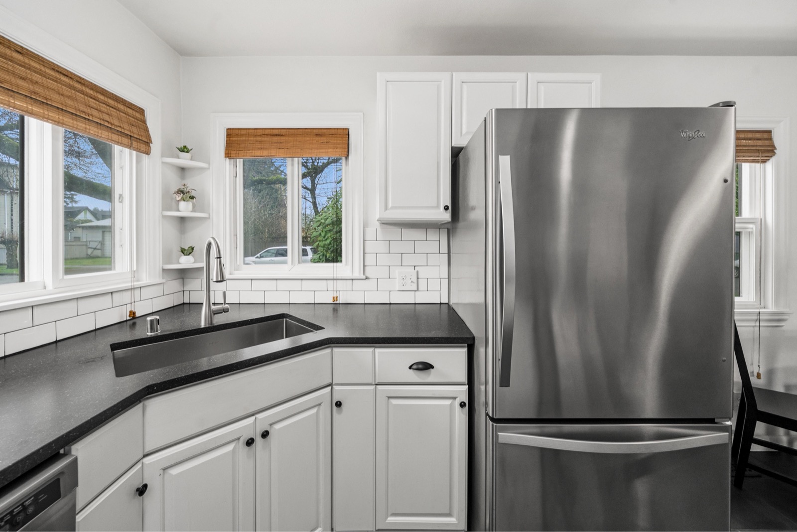 Stainless steel fridge